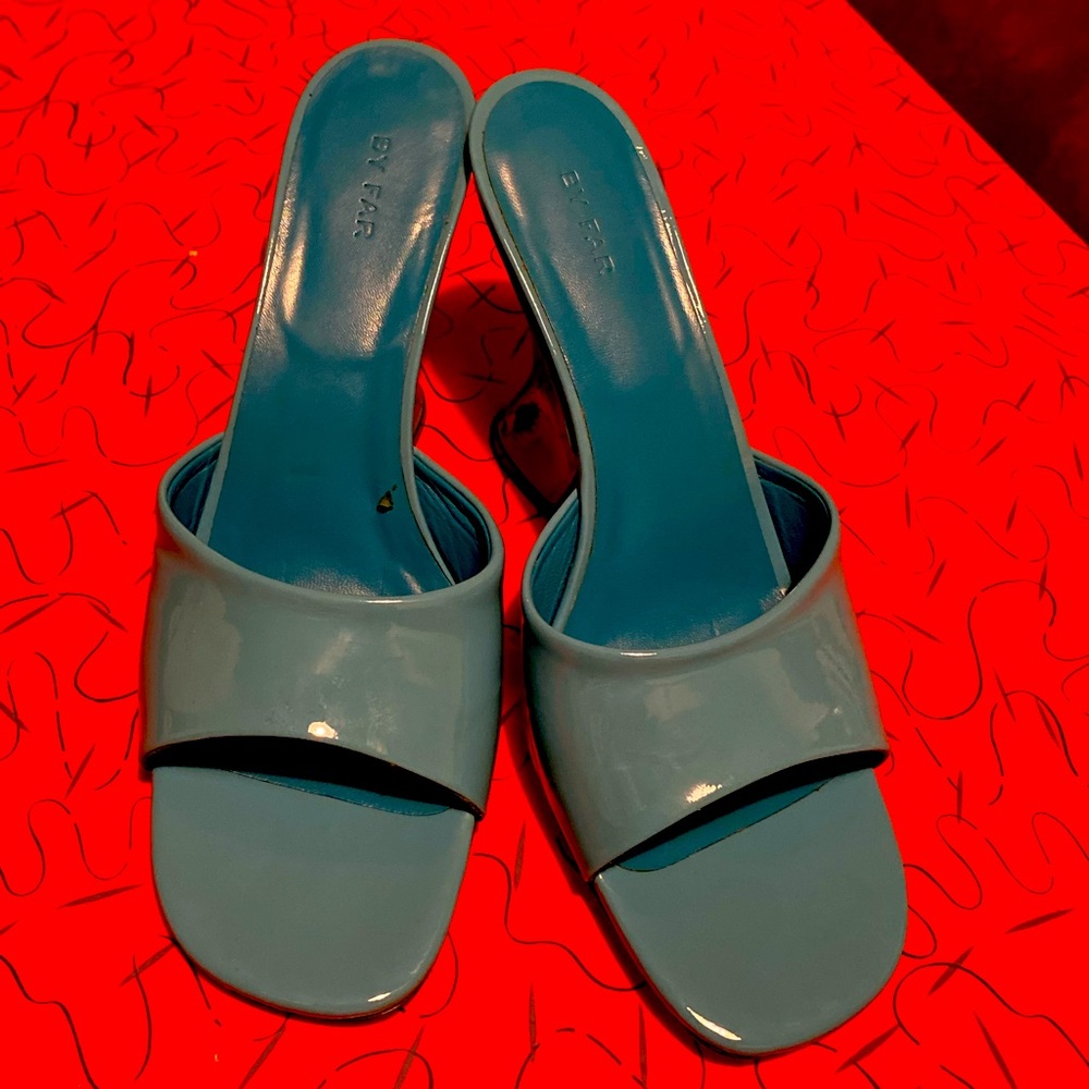 Blue ByFar mule